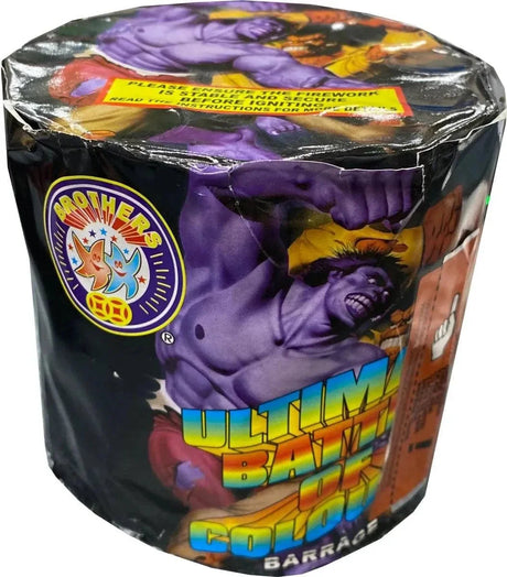 Ultimate Battle Of Colours 12-shot F2 cake firework by Brothers Pyrotechnics