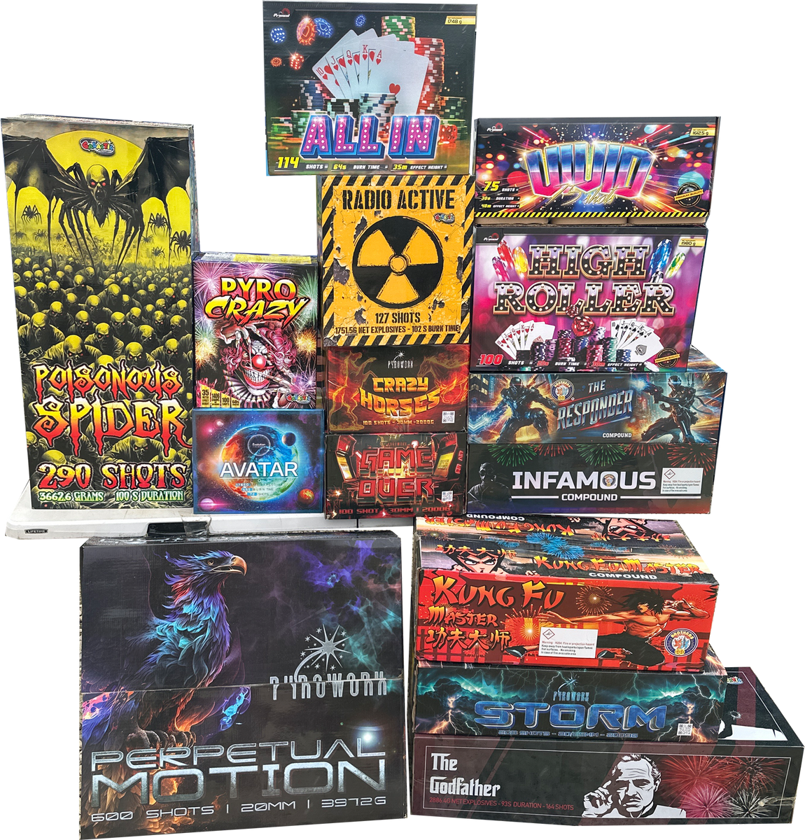 Ultimate Compound Pack Fireworks Display Galactic Fireworks