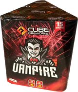 Vampire 15-shot Halloween cake firework by Cube Fireworks