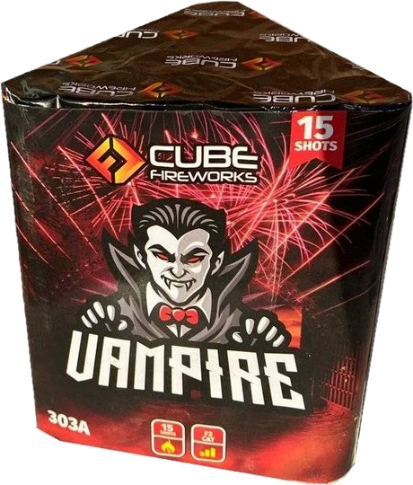 Vampire 15-shot Halloween cake firework by Cube Fireworks