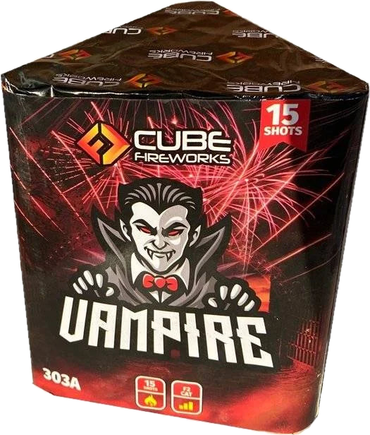 Vampire 15-shot Halloween cake firework by Cube Fireworks