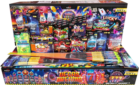 Vegas Dreams box firework by Galactic Fireworks