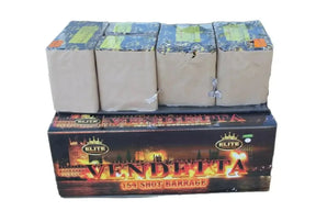 Vendetta 154-shot F3 compound firework by Bright Star