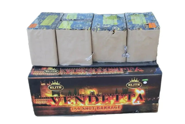 Vendetta 154-shot F3 compound firework by Bright Star