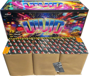 Vivid compound firework barrage, video preview