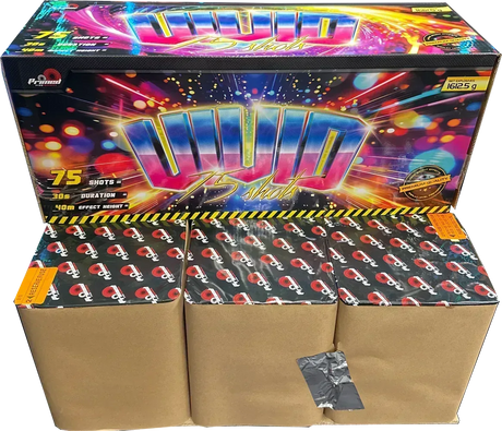 Vivid compound firework barrage, video preview