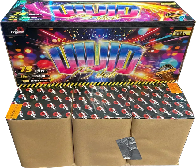 Vivid compound firework barrage, video preview