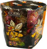 Wasp 19-shot cake firework by Cube Fireworks