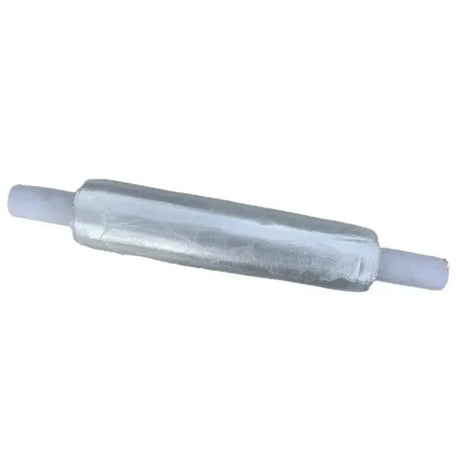Clear extended core roll of Waterproof Wrap for Fireworks, 40cm x 300m, ideal for protecting fireworks in wet weather conditions.