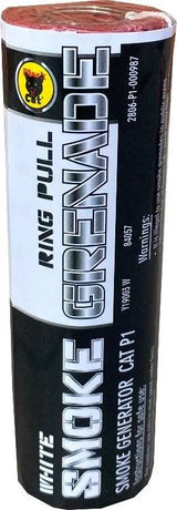 White smoke grenade by Black Cat, pack of five