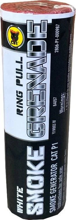White smoke grenade by Black Cat, pack of five