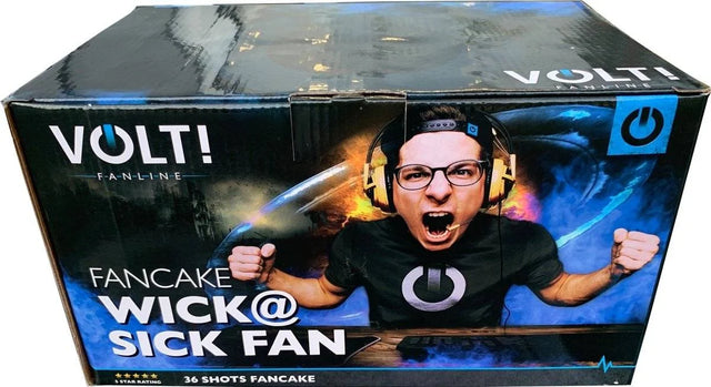 Wick @ Sick Fan 36-shot fanned cake firework by Volt