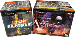 Widowmaker and Enslaved Nightmare 87 Shot Twin Pack Fireworks by Xtreme