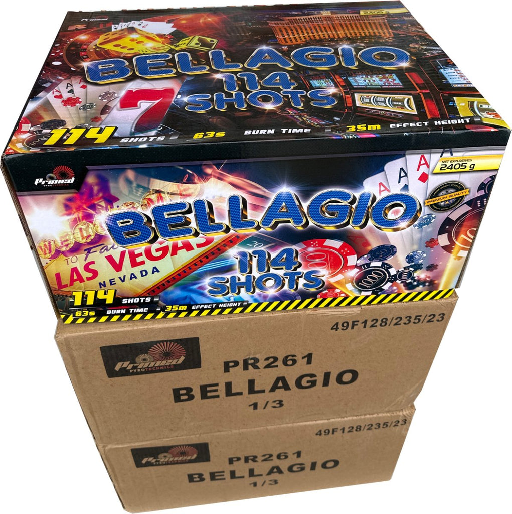 3x Bellagio by Primed Pyrotechnics