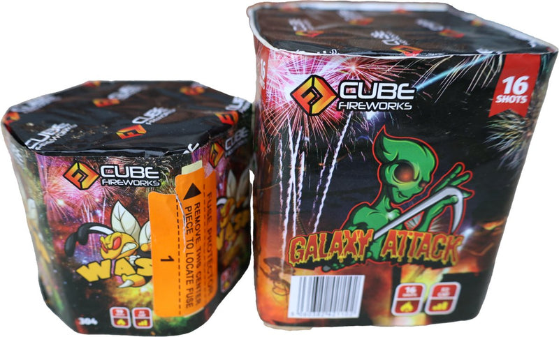 Galaxy Attack & Wasp -Cube Fireworks