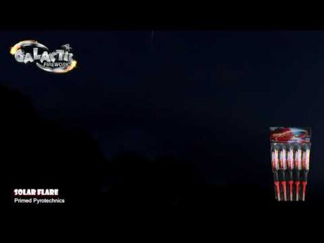 Solar Flare firework, firing demo
