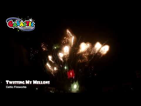 Twisting My Mellons firework, firing demo