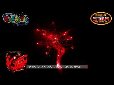 Cherry Chaos firework, firing demo