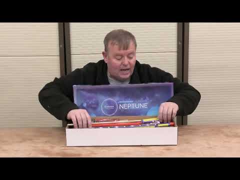 Neptune Box firework, firing demo