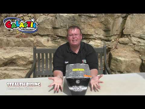 Stealth Rising firework, firing demo