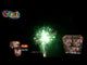 a fireworks display in the dark