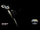 Slow Then Go firework displaying wide fan of neon crossette stars and crackle.
