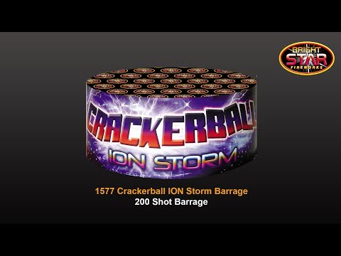 Cracker Ball firework, firing demo