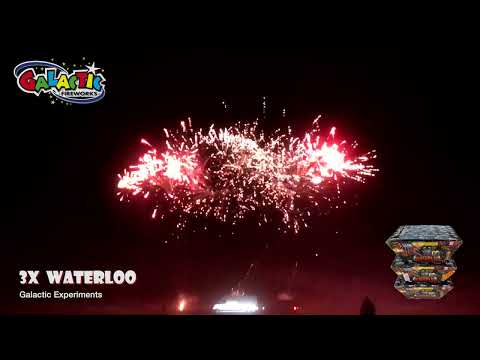 Waterloo firework — triple firing demo