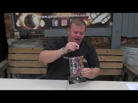 Nigel Turver showing the size and build of the Red Dwarf single shot tubes.