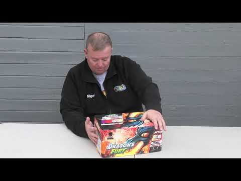 Dragons Fury firework, firing demo