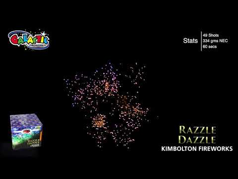 Razzle Dazzle firework, firing demo