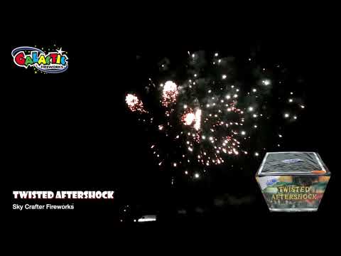 Twisted Aftershock firework, firing demo