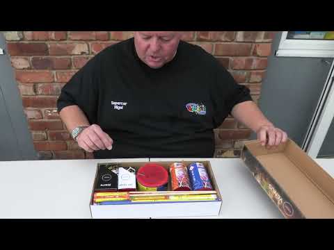 Venus Box firework, firing demo