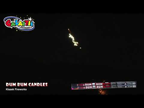 Dum Bum Candles firework, firing demo