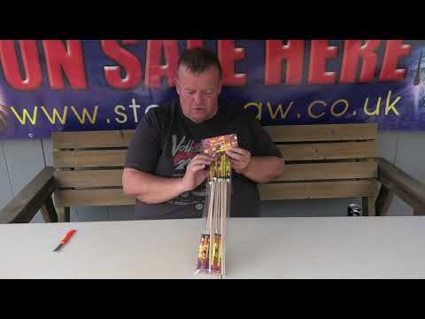 Mega Bomb firework, firing demo