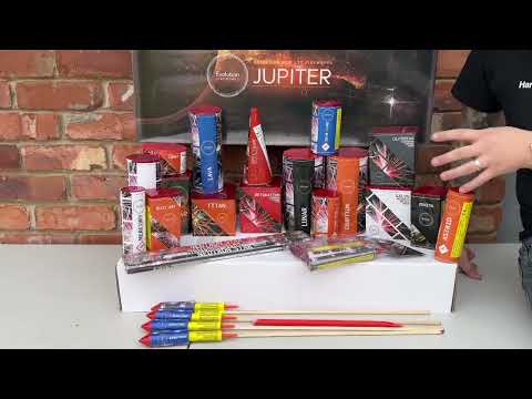 Jupiter Box firework, firing demo