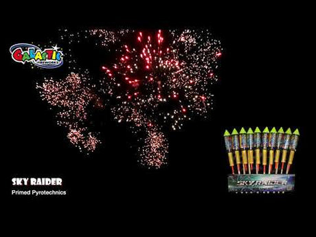 Sky Raider firework, firing demo