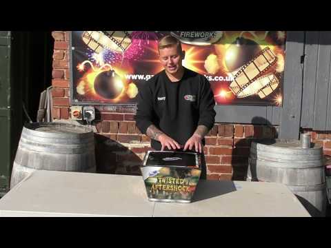 Twisted Aftershock firework, firing demo