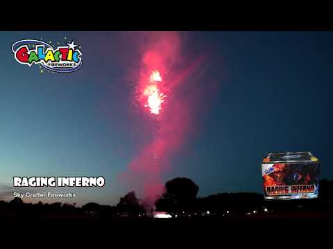 Raging Inferno firework, firing demo