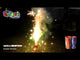 Eruption + FREE Lava twin fountains in action, emitting vibrant sparks and low-noise effects, ideal for backyard firework displays.