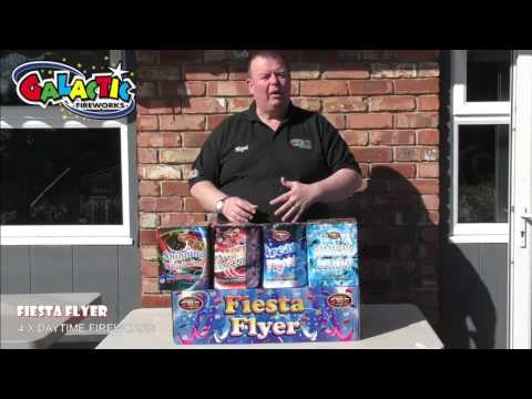 Fiesta Flyer firework, firing demo
