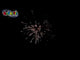 Megladon firework cake in action showing a burst of sparkling effects in the night sky, part of a vibrant 36-shot display by Cube Fireworks.