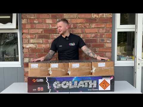 Goliath firework, firing demo