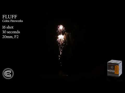 Fluff firework, firing demo