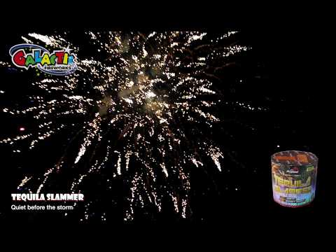 Tequila Slammer firework, firing demo