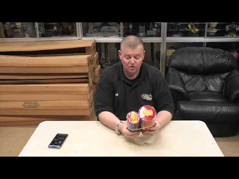Presenter showcasing Eruption + FREE Lava twin fountain fireworks pack by Evolution Fireworks, perfect for party and celebration events.