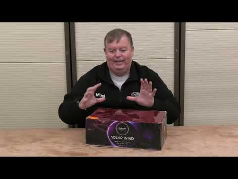 Solar Wind firework, firing demo