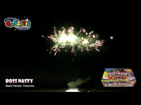Boss Nasty firework, firing demo