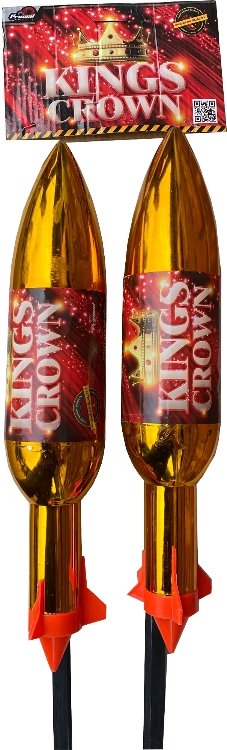 King's Crown Rockets (twin pack) -Primed Pyrotechnics
