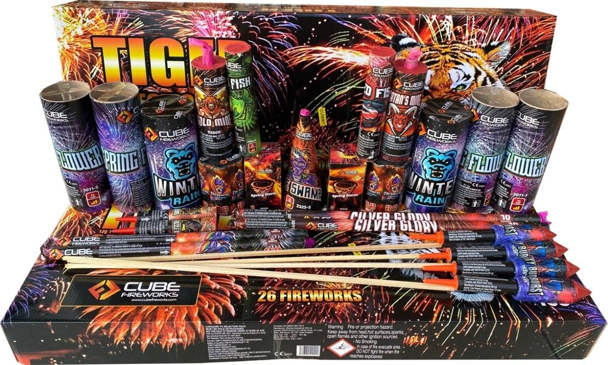 Tiger Selection Box by Cube Fireworks